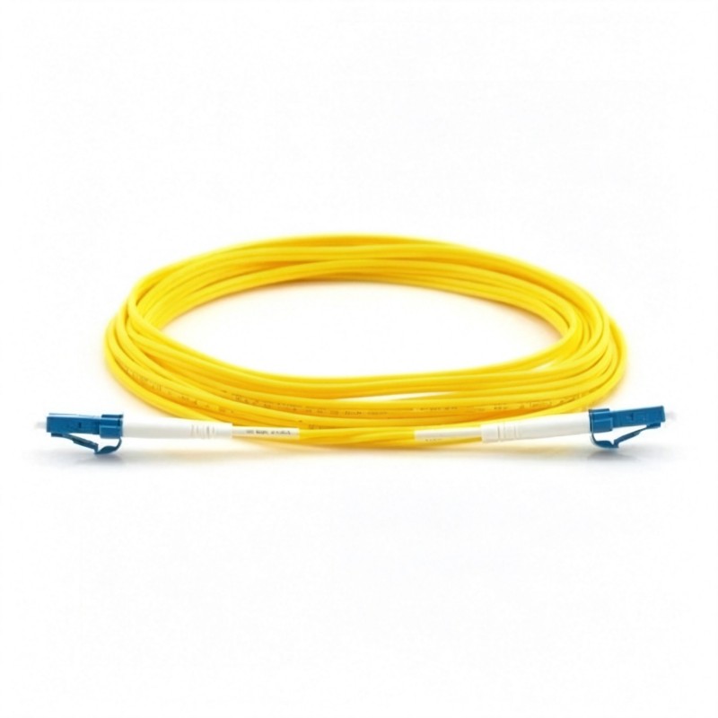 (image for) LC/UPC to LC/UPC Duplex OS2 Single Mode Fiber Patch Cable