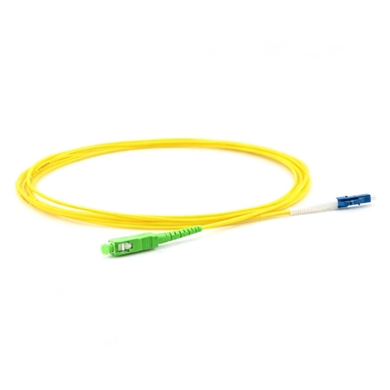 (image for) LC/UPC to SC/APC Simplex OS2 Single Mode Fiber Patch Cable - image 2