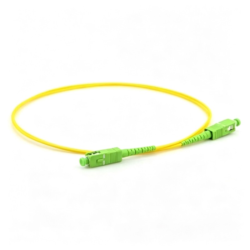 (image for) SC/APC to SC/APC Simplex OS2 Single Mode Fiber Patch Cable - image 2