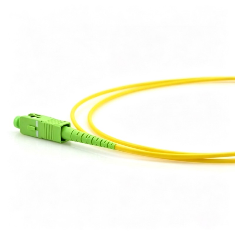 (image for) SC/APC to SC/APC Simplex OS2 Single Mode Fiber Patch Cable - image 3