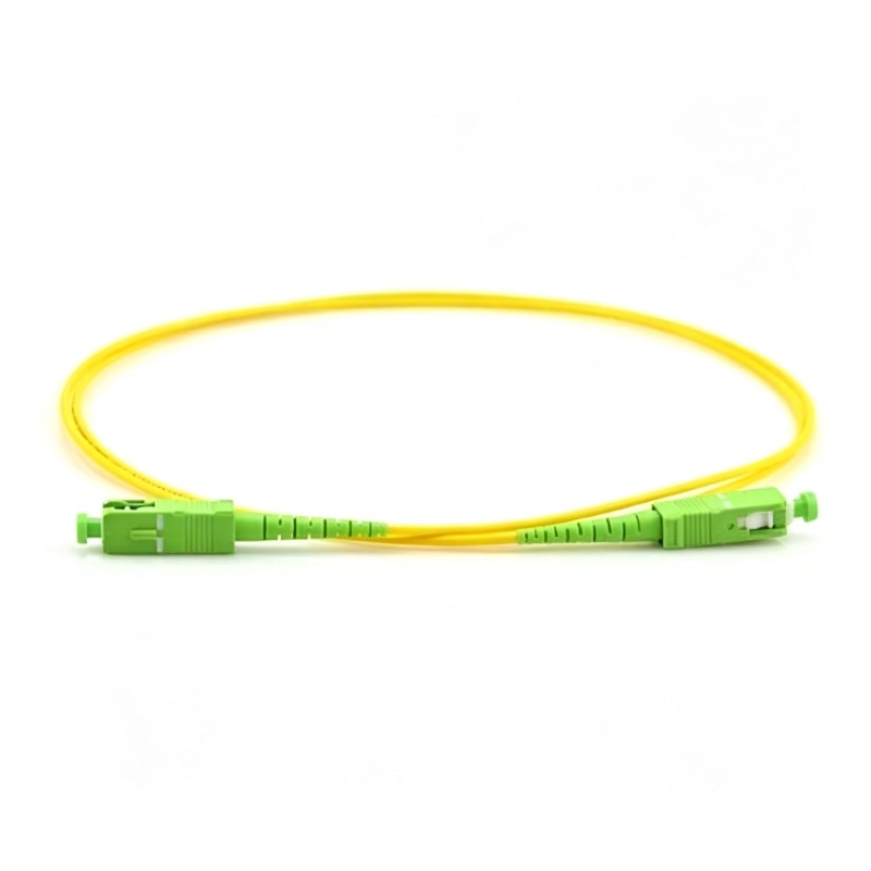 (image for) SC/APC to SC/APC Simplex OS2 Single Mode Fiber Patch Cable